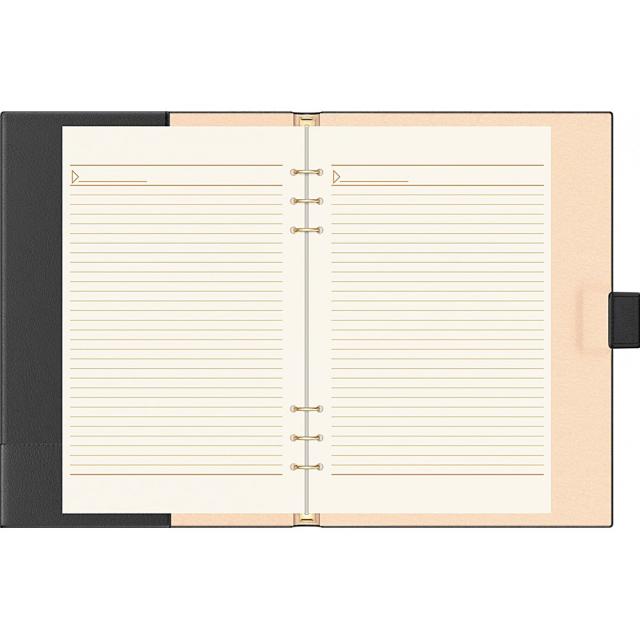 Organizer A4 6 inele Precision Novaskin Black