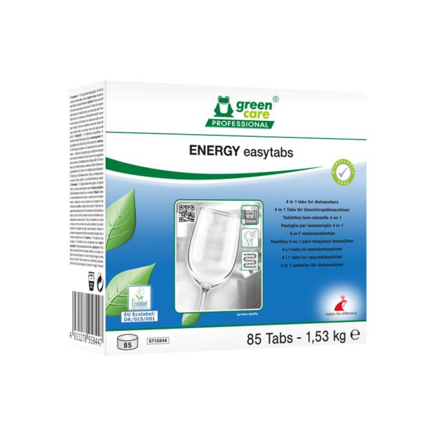 Detergent Green Care Energy Easytabs 4 in 1, pentru masina spalat vase, 85 bucati/cutie