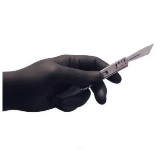 Manusi nitril nepudrate easyCARE, negre, marime M, 100 bucati/cutie