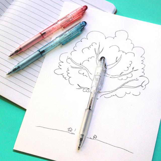 Pix cu mecanism Zebra Jimnie, Biotube, 0.7 mm, corp albastru