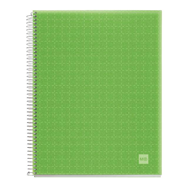 Caiet cu spira, Miquelrius, Candy Code, A5, matematica, 140 file, coperta PP, mar verde