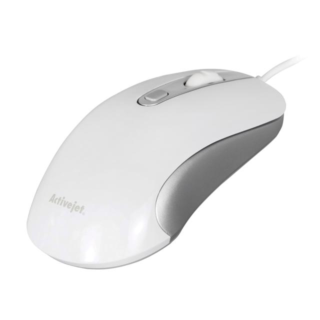 Mouse Activejet AMY-360 cu cablu USB, alb