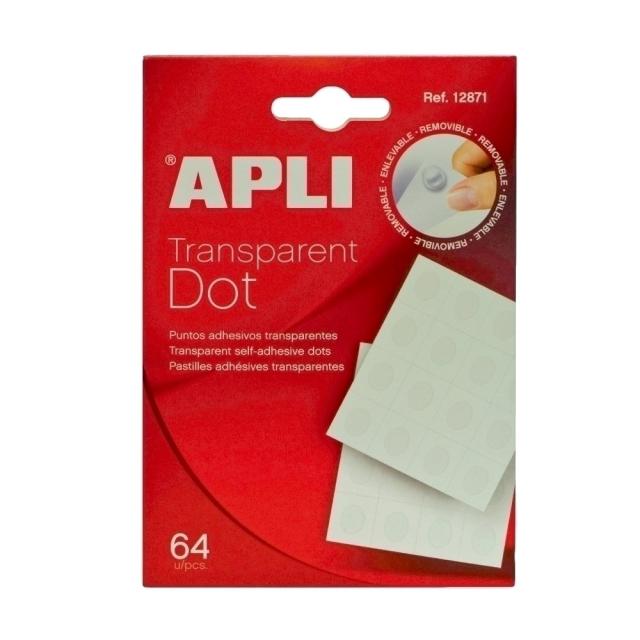 Pastile autoadezive Apli Glue Dots, 64 pastile/set
