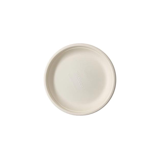 Farfurii BIODEGRADABILE plate rotunde, 18 cm, 50 bucati/set