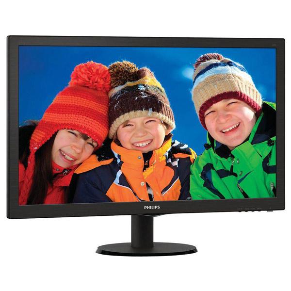 Monitor LED TN PHILIPS 243V5LHSB, 23.6, Full HD, 60Hz, negru