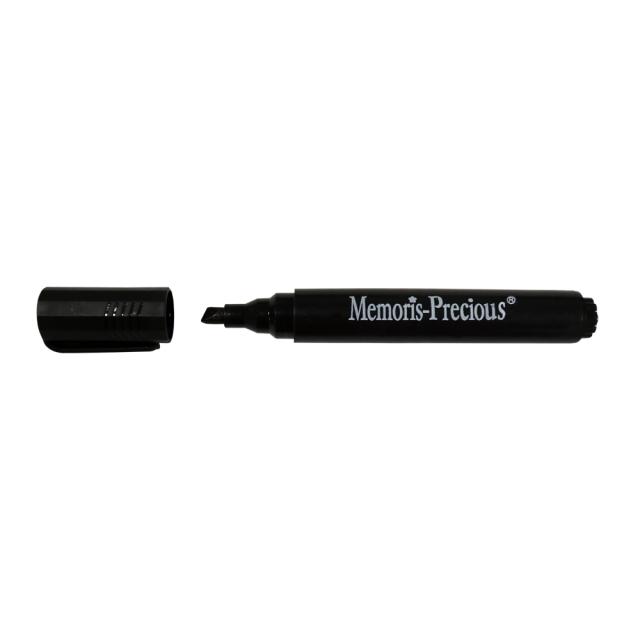 Marker permanent Memoris-Precious, varf tesit, 2-7 mm, negru