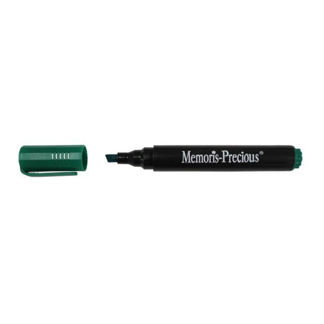 Marker permanent Memoris-Precious, varf tesit, 2-7 mm, verde