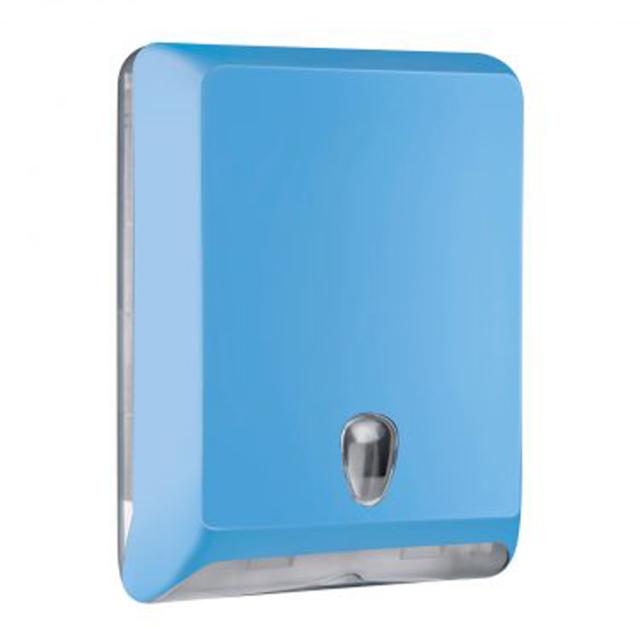 Dispenser plastic Racon pentru prosoape pliate, 3 pachete, bleu