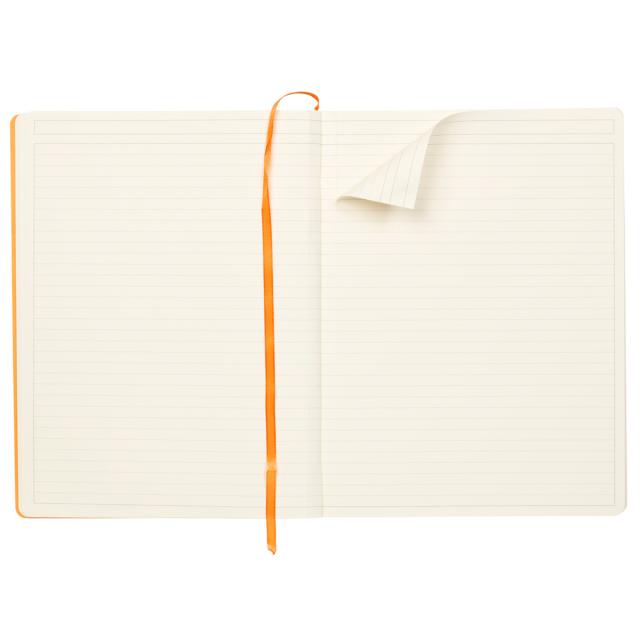 Notebook  A4+ Rhodiarama, 80 file, ivory dictando, taupe