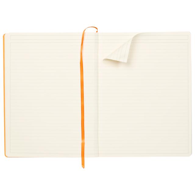 Notebook  A4+ Rhodiarama, 80 file, ivory dictando, tangerine