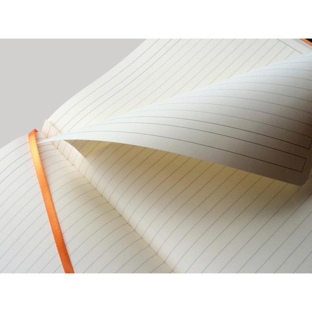 Notebook  A4+ Rhodiarama, 80 file, ivory dictando, tangerine