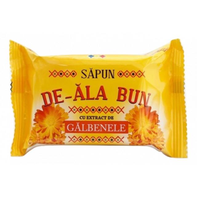 Sapun solid De-ala Bun, extract Galbenele, 90 g