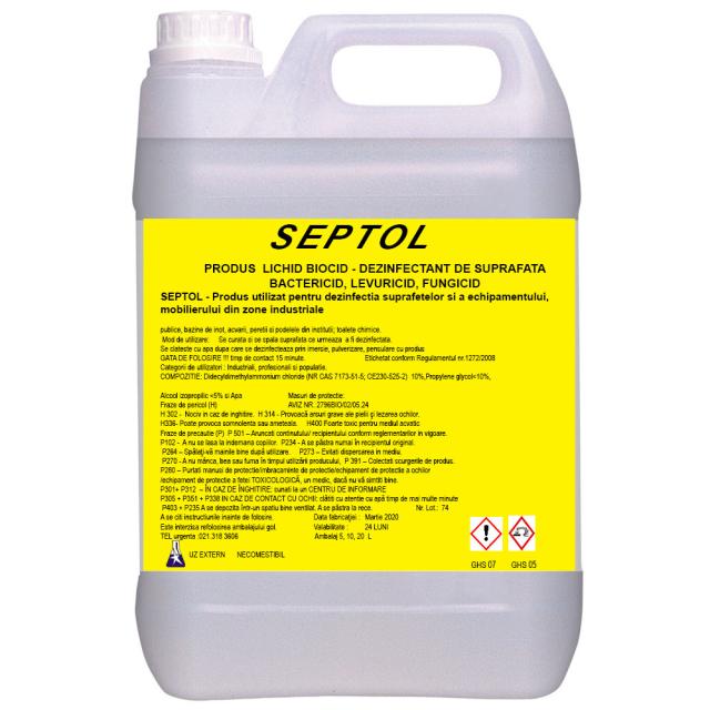 Dezinfectant suprafete Septol 5 L