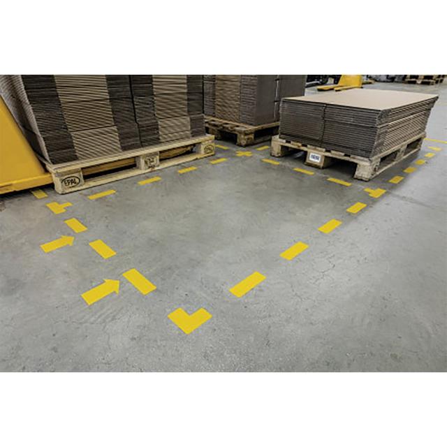 Marcaj pentru podea, Forma Sageata, 50 x 0.7 x 200 mm, 10 bucati/set