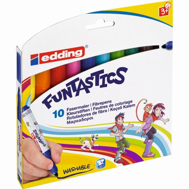 Set markere copii Edding Funtastics E-14, 10/set