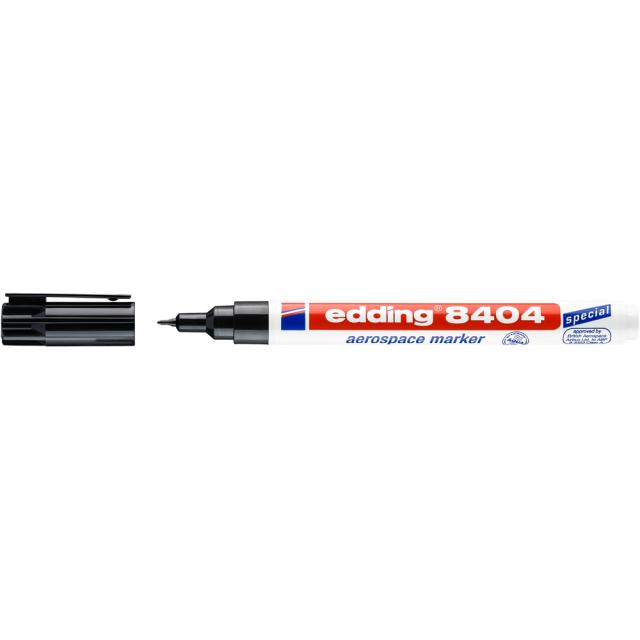 Marker Edding 8404 Aersopace, permanent, corp plastic, varf rotund, 0.75 mm, negru