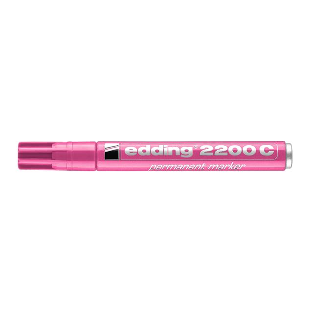 Marker permanent Edding 2200, varf tesit 1.5-3mm, roz