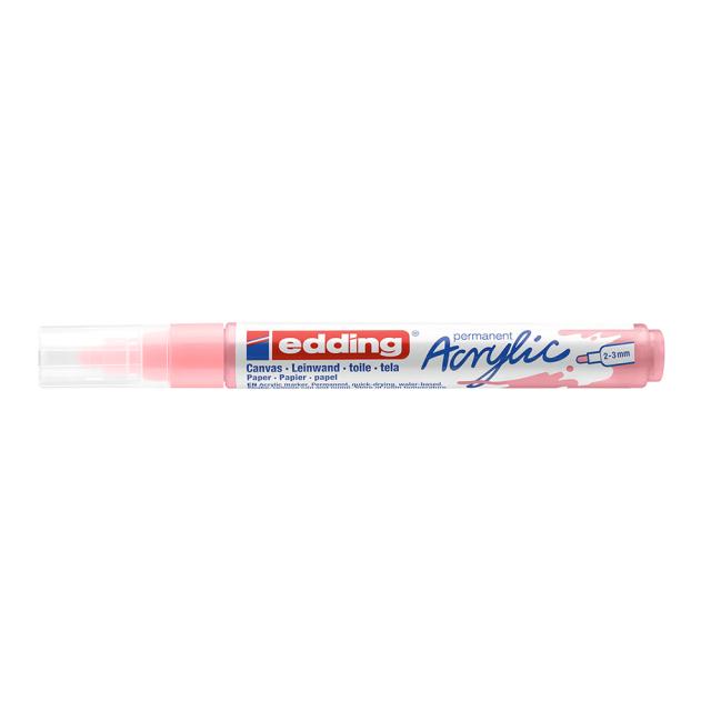 Marker acrilic Edding 5100, varf 2-3 mm, roz deschis