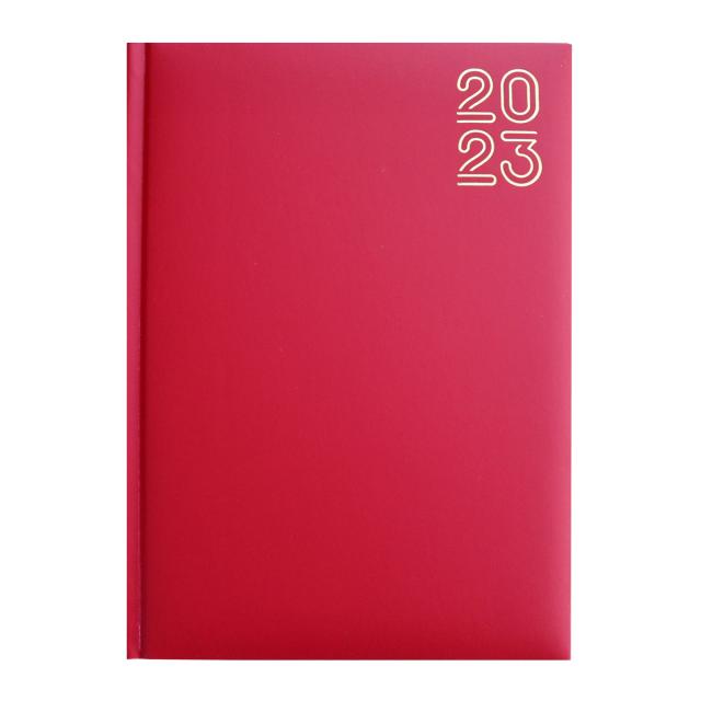 Agenda Artibest, A5, datata, hartie offset alb, coperta rosie