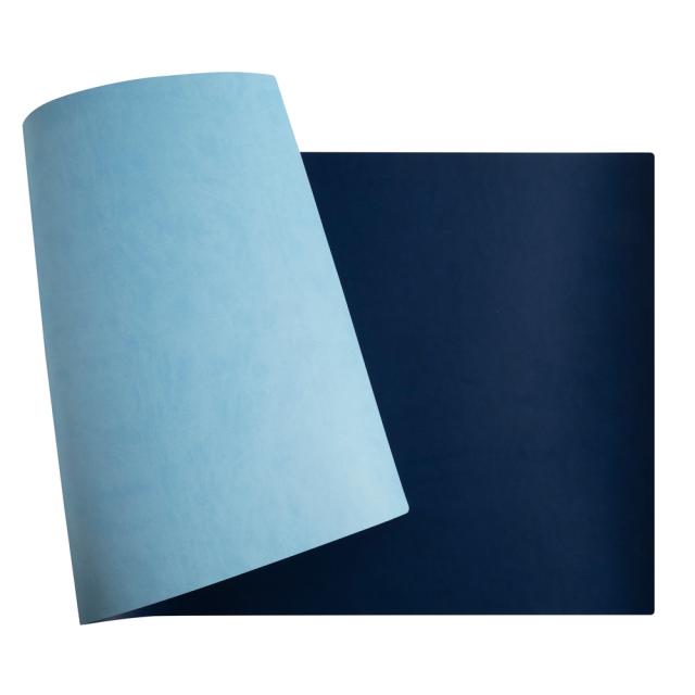 Mapa protectie birou Exacompta, imitatie piele, 400x800mm, 2 fete bleumarin/bleu