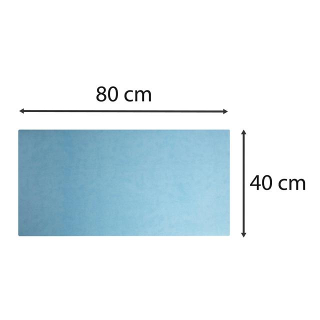Mapa protectie birou Exacompta, imitatie piele, 400x800mm, 2 fete bleumarin/bleu