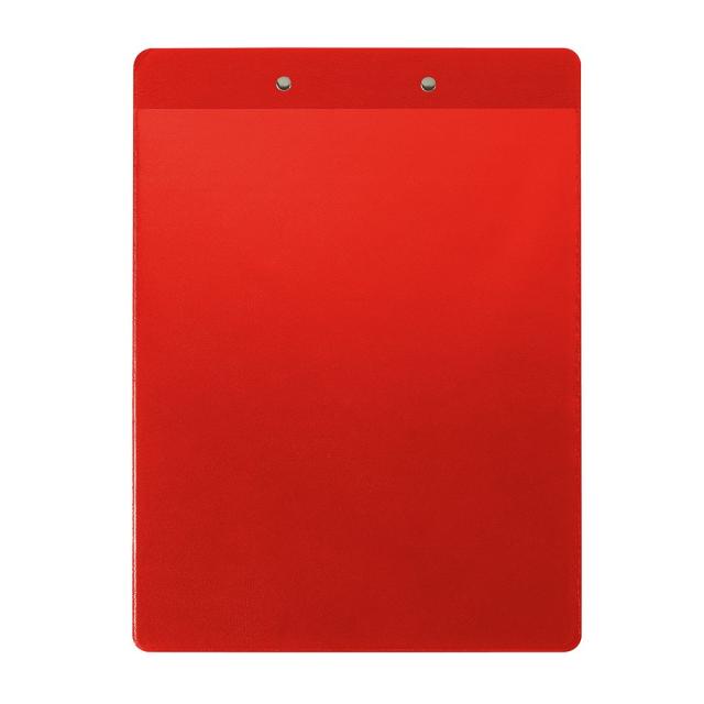 Clipboard simplu Falken A4 PP rosu buzunar transparent pentru documente pe coperta din spate rezistent
