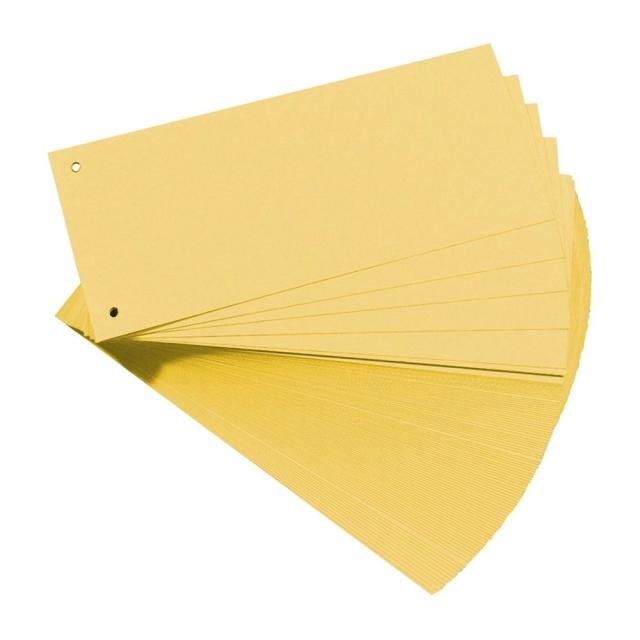 Separatoare Exacompta, color,  105 x 240 mm, galben