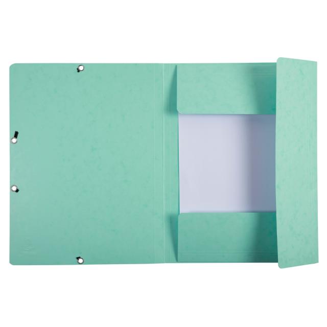 Dosar plic Exacompta Aquarel, A4, carton, inchidere elastic, verde