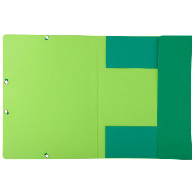 Dosar plic Exacompta Aquarel, A4, carton reciclat, inchidere elastic, verde