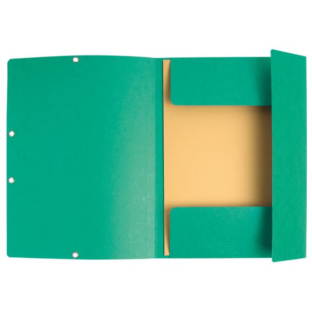 Dosar plic cu elastic Exacompta, carton, verde