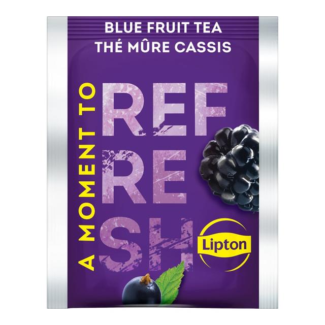 Ceai negru, Lipton, fructe albastre, 25 plicuri
