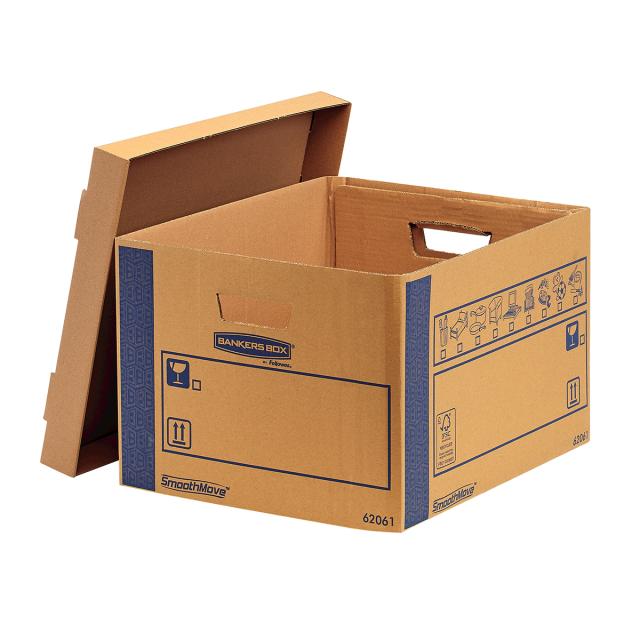 Cutie carton transport si arhivare Fellowes, FastFold, 463x480x632 mm, 127 L