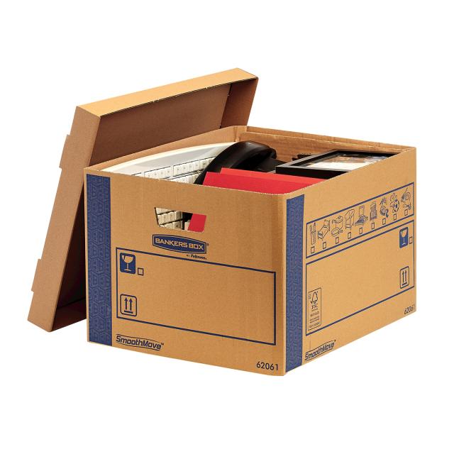 Cutie carton transport si arhivare Fellowes, FastFold, 463x480x632 mm, 127 L