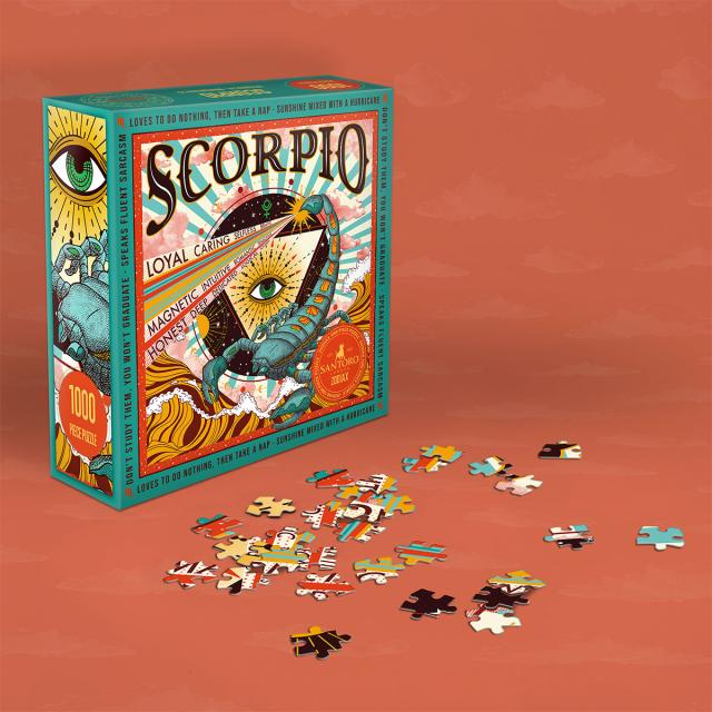 Puzzle 1000 piese, Gorjuss, zodia Scorpion
