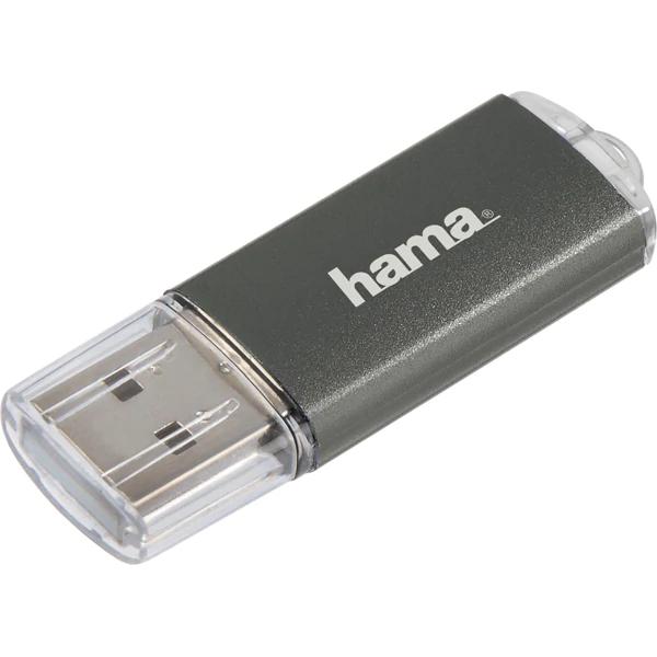 Memorie USB HAMA Laeta 124002, 16GB, USB 3.0, gri