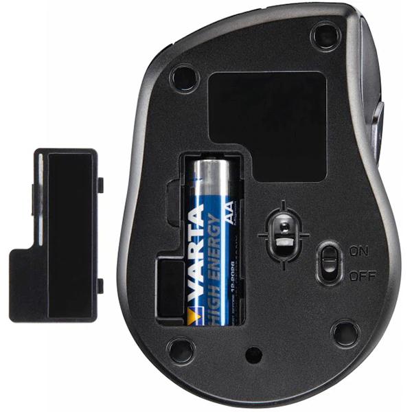 Mouse Wireless HAMA Cuvio, 1600 dpi, antracit