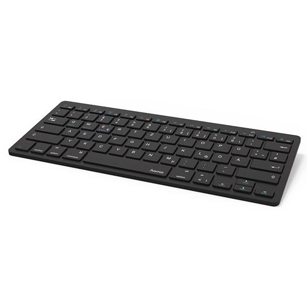 Tastatura Wireless HAMA KEY4ALL X300, Bluetooth, Layout RO, negru