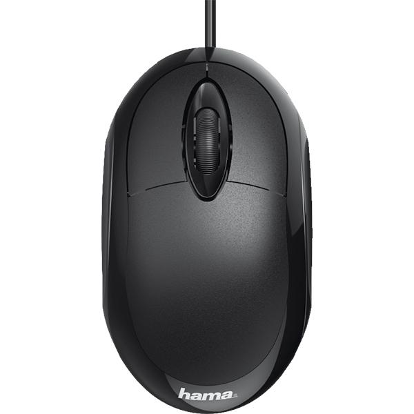 Mouse cu fir HAMA MC-100, 1000 dpi, negru