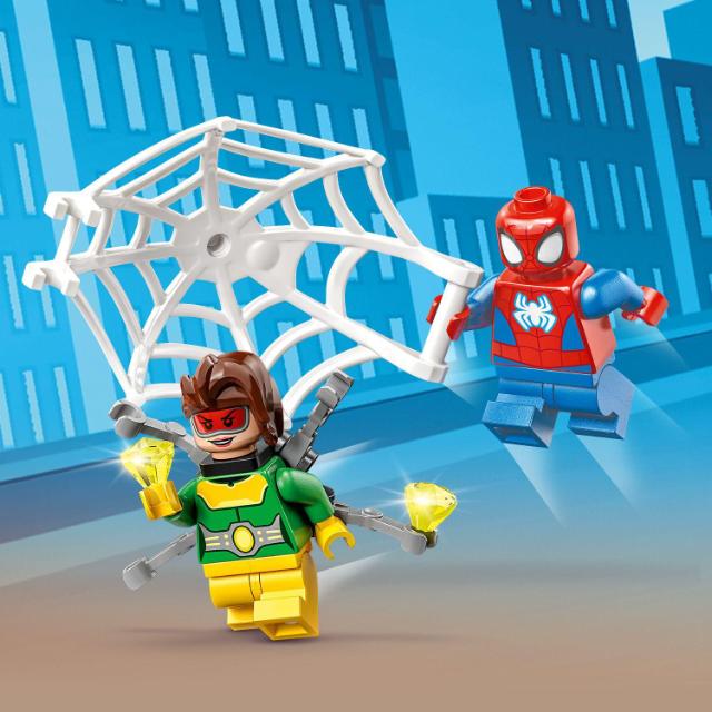 LEGO Spidey, Masina Omului Paianjen si Doc Ock, numar piese 48, varsta 4+