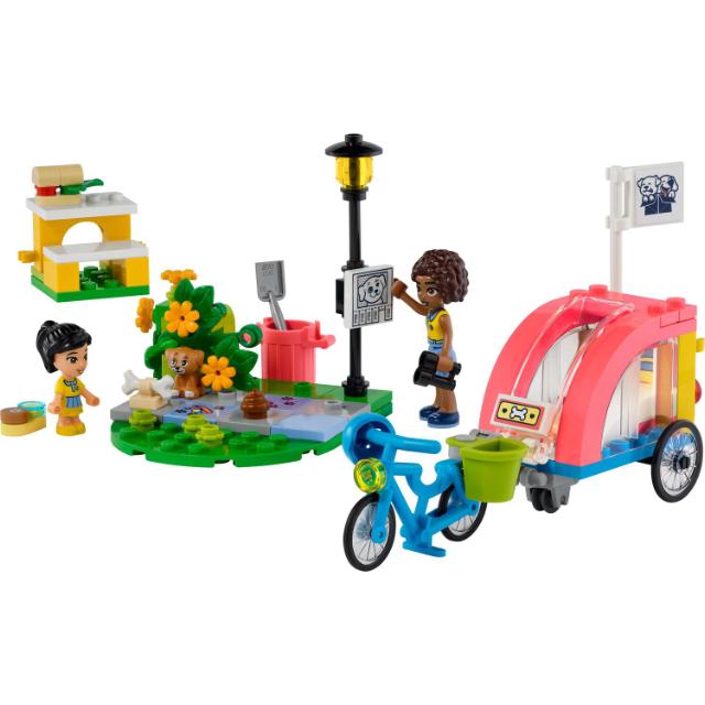 LEGO Friends, Bicicleta pentru salvarea cainilor, numar piese 125, varsta 6+