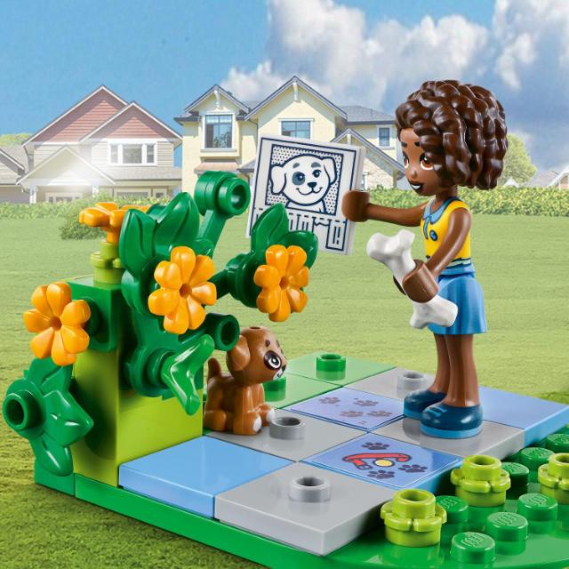 LEGO Friends, Bicicleta pentru salvarea cainilor, numar piese 125, varsta 6+