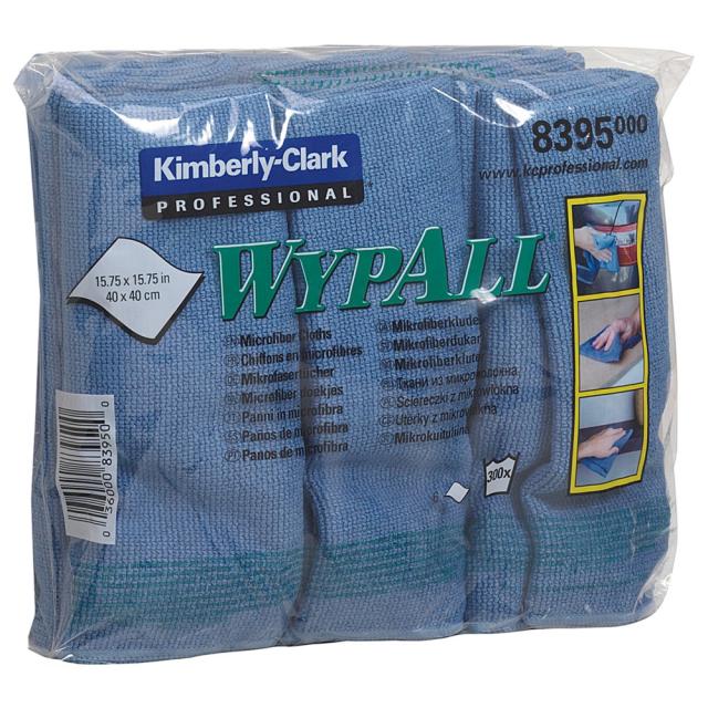 Lavete microfibra Kimberly-Clark Wypall, albastre, 6 bucati/pachet