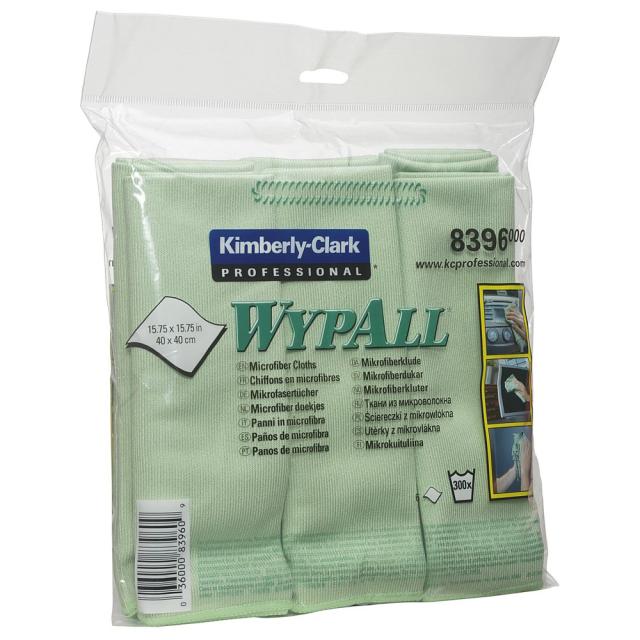 Lavete microfibra Kimberly-Clark Wypall, verzi, 6 bucati/pachet