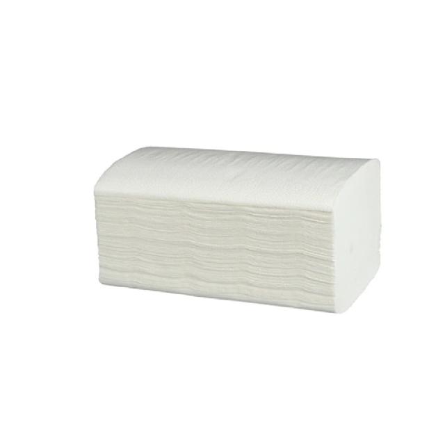 Rezerva prosoape pliate V, albe, 1 strat, 23 x 22.4 cm, 300 bucati/pachet, 20 pachete/cutie