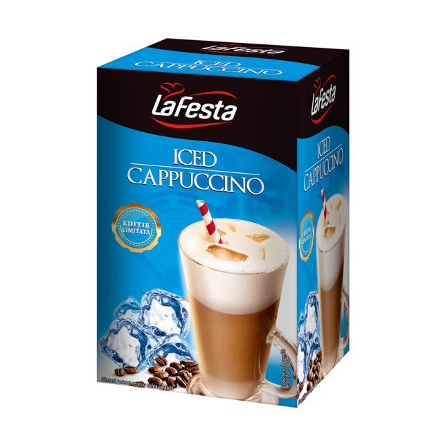 Cafea solubila La Festa, Iced Cappucino, plicuri 8x18g