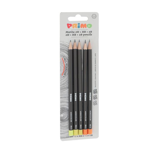 Creioane graphit Morocolor Primo 2H/HB/2B