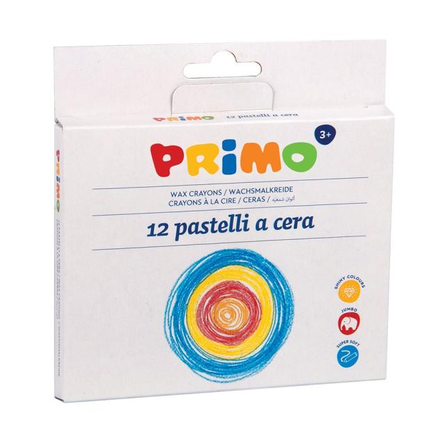 Creioane cerate Morocolor Primo, 12 culori/cutie