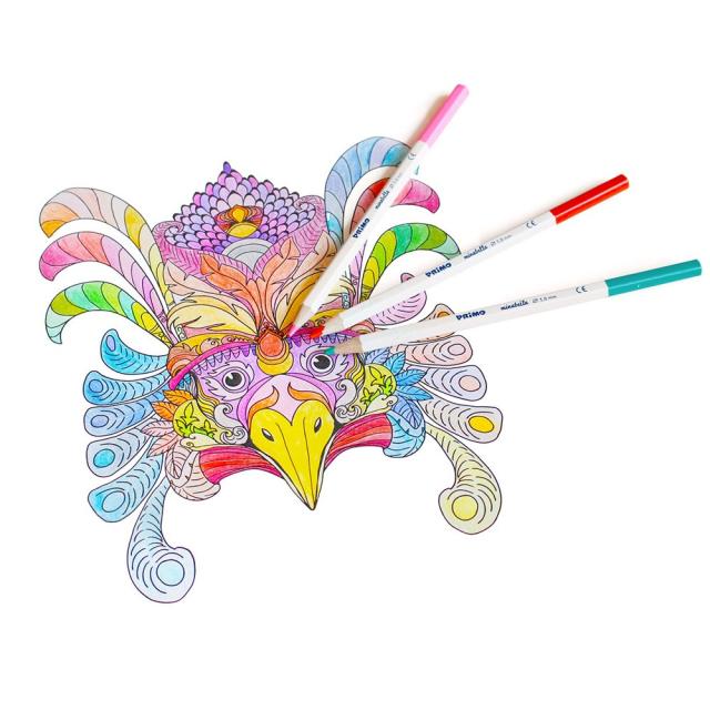 Creioane colorate Morocolor Primo Minabella, culori fluorescente, 6 bucati/set