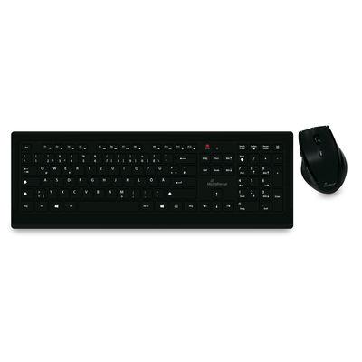 Kit tastatura si mouse MediaRange, 5 butoane wireless, black