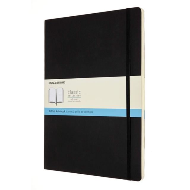 Agenda Moleskine Classic Dotted Paper Notebook Soft Cover Black, 29.7 x 21 cm, punctata, 192 file